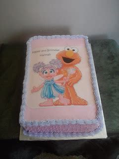 Inspired By Him Cakes: Elmo and Abby Cadabby Cake