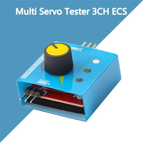 Multi Servo Tester Ch Ecs Consistency Speed Controler Power Channels