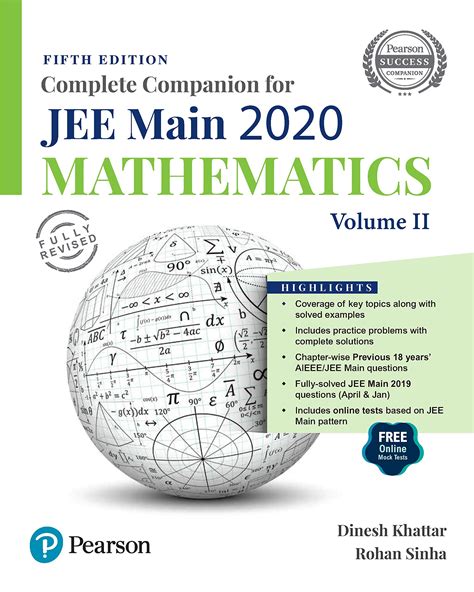 Complete Companion For JEE Main 2020 Mathematics By Dinesh Khattar