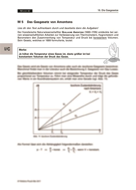 Druck Volumen Und Temperatur Von Gasen Raabits Online