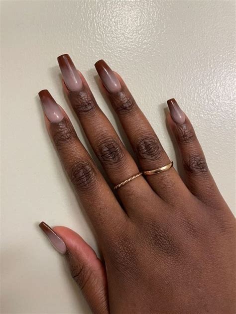 Milky Nude Nails For Dark Skin 15 Ideas Embracing Elegance And