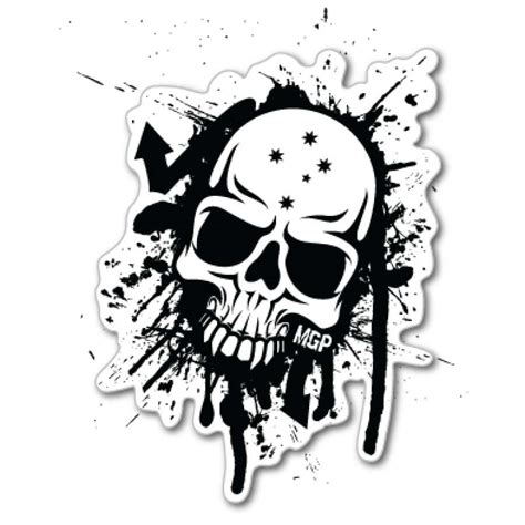 Black and White Skull Logo - LogoDix