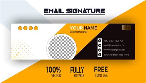 Moderne Unternehmens E Mail Signatur Design Vorlage F R Gesch Fts E