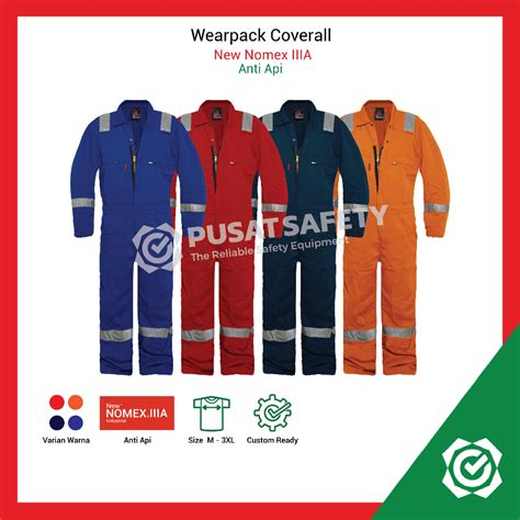 Jual Wearpack New Nomex Iiia Flame Retardant Coverall Safety Anti Api