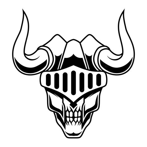 Premium Vector Demon Head Vector Demon Skull Viking Mascot Logo