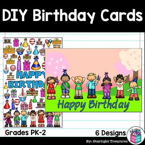 DIY Birthday Coloring Cards - Birthday Activities - Classful