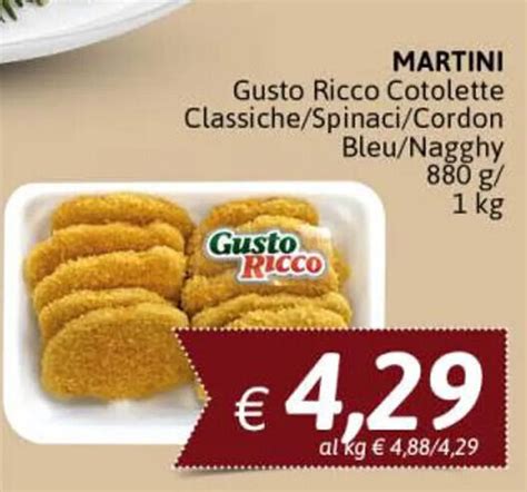 Martini Gusto Ricco Cotolette Classiche Spinaci Cordon Bleu Nagghy