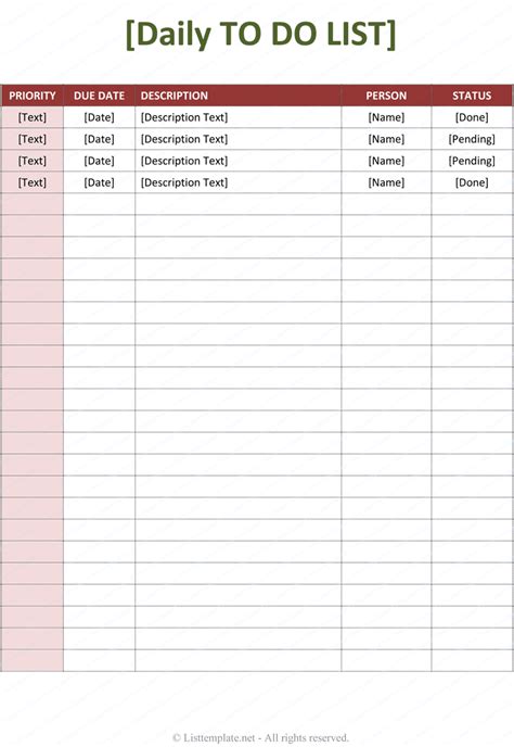 Task Spreadsheet Template Task Spreadsheet Spreadsheet Templates for ...