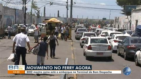 Movimento De Volta Para Salvador Pelo Ferry Boat Tem Espera De 3h Para