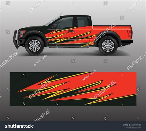 Racing Background Vinyl Wrap Decal Truck Stock Vector (Royalty Free ...