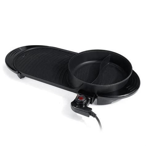 TEMPSA 2 en 1 Plancha Poêle Électrique Hot Pot Barbecue Grill 1600W 220V AU PRISE Cdiscount