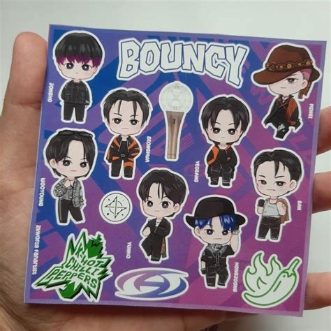 Jual Sticker Chibi ATEEZ BOUNCY K HOT CHILLI PEPPER Fanart By Zkwon18 Fanartist Shopee Indonesia