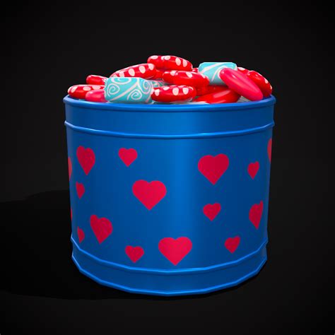 Valentine Heart Candy Tin - 3D Model by Get Dead Entertainment