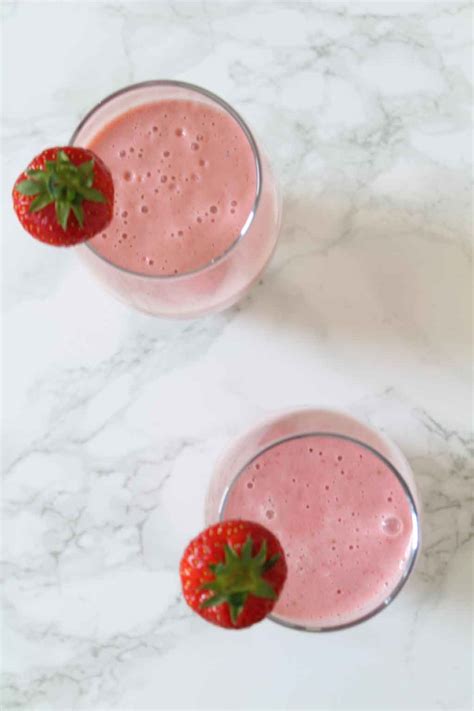 Vegan Strawberry Milkshake BakedbyClo Vegan Dessert Blog