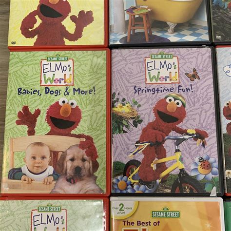 Lot Of 12 Sesame Street Elmos World Dvds Sesame Street Ebay