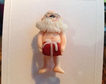 Naked Santa Etsy
