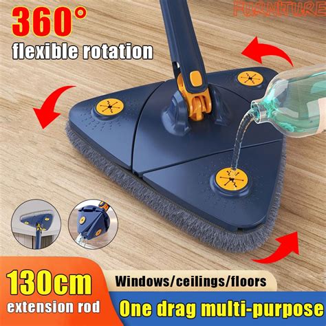 360 Rotatable Adjustable Cleaning Mop Spin Mop Floor Mop Self Wash