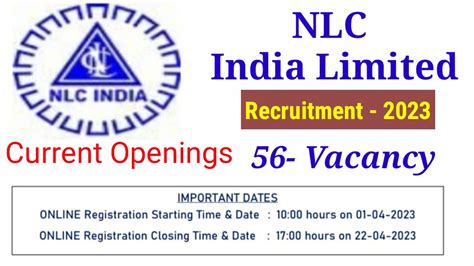 Nlc Recruitment Industrial Trainee Finance Rk Jobs Info Youtube