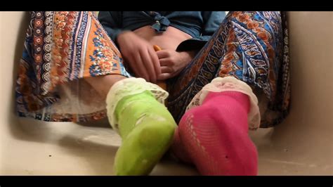 Hippie Femboy Sissy Crossdresser Plays With Huge Anal Toys And Fists