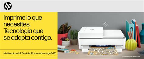 Impresora Multifuncional Hp Deskjet Plus Ink Advantage 6475 Color Wi Fi Dúplex Doble Cara