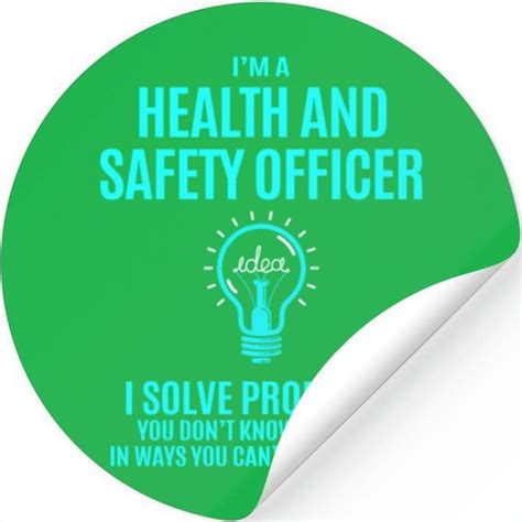 Health And Safety Officer Stickers I Solve Proble