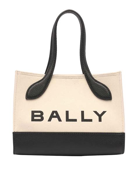 Cross body bags Bally - Logo tote bag - WAM02GCV034I182O | thebs.com