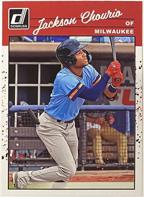 Jackson Chourio 2023 Panini Donruss Baseball Milwaukee Brewers Retro