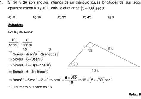 LEY DE SENOS EJERCICIOS RESUELTOS Y DEMOSTRACIÓN