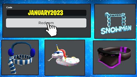 New All Working Promo Codes On Roblox In January 2023 And Free Items Youtube