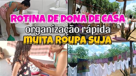 ROTINA DE DONA DE CASA Lavei Muita Roupa YouTube