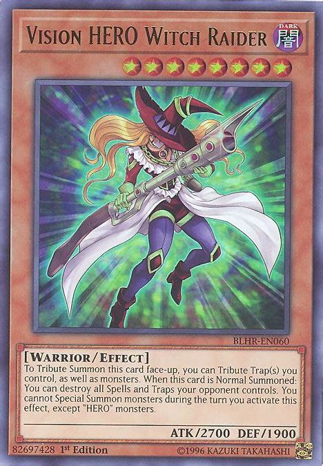 Yu Gi Oh Card Blhr En060 Destiny Hero Witch Raider Ultra Rare Holo