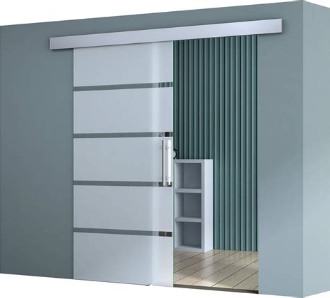 Doporro Porta Scorrevole In Vetro 90x215cm Porte Scorrevoli In Vetro