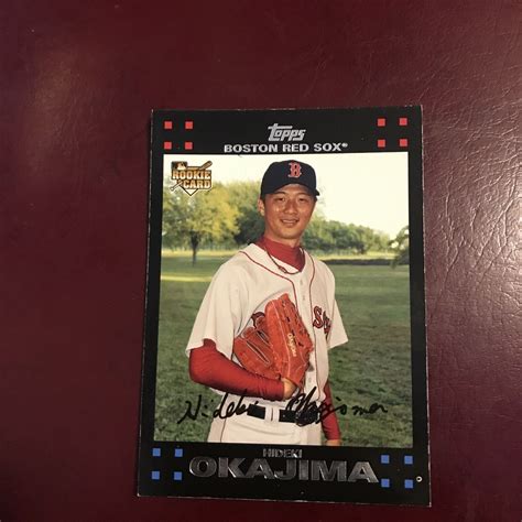 Topps Baseball Card Hideki Okajima Rc Boston Red Sox Ebay