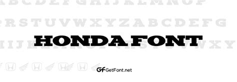 Free Honda Font Download Getfont