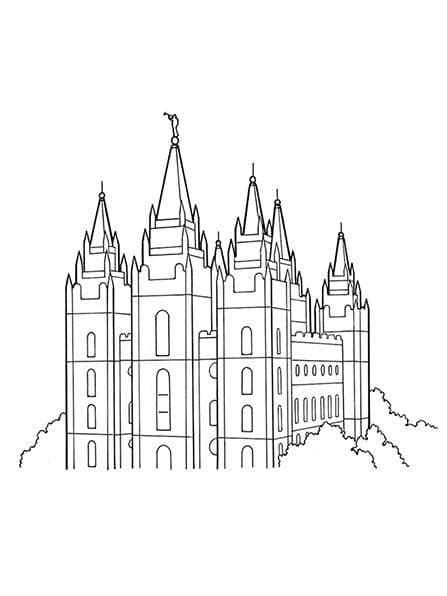 Salt Lake Temple Coloring Page Download Print Or Color Online For Free