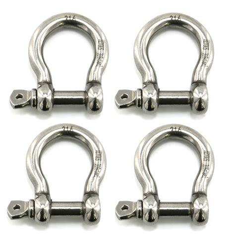 Heyous Inch Shackle D Rings Stainless Steel D Ring Bow Shackle