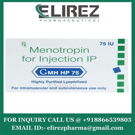 Menotropin Injection Iu Gmh Hp Packaging Size Vial At Rs