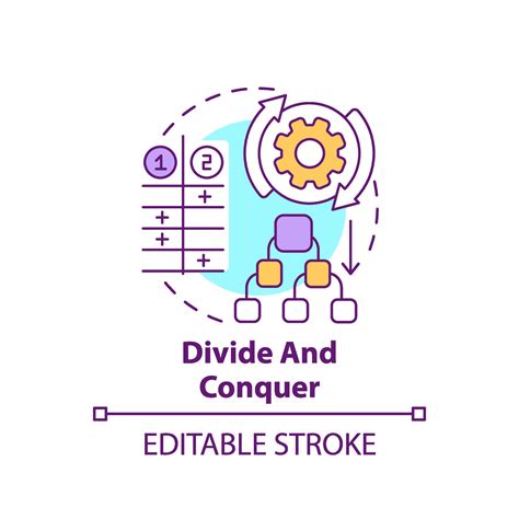 Divide and conquer concept icon 2210055 Vector Art at Vecteezy