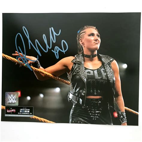 Rhea Ripley Signed Wrestlemania 36 Exclusive Photo Random Number