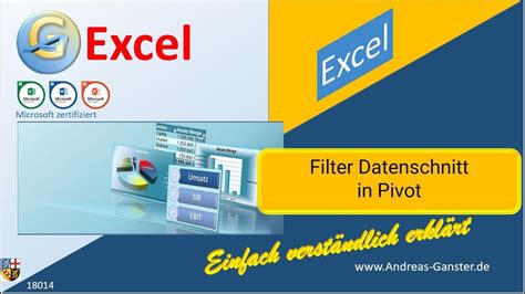 Mit Datenschnitt In Pivot Professionelle Filter Setzen Excel Tipp