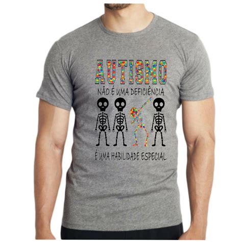 Camiseta Masculina Autismo Camisa Autista Inclus O Promo O Shopee Brasil