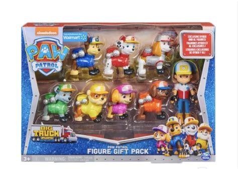 Paw Patrol Big Truck Pups Figure Gift Pack With Ryder Pups Brand New