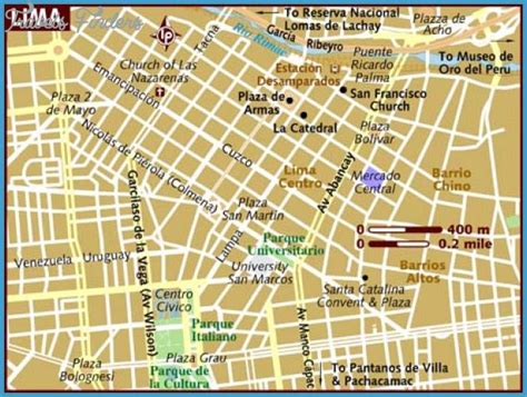 Lima Tourist Map