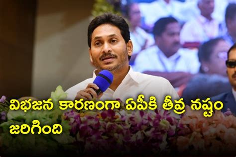 విభజన కారణంగా ఏపీకి తీవ్ర నష్టం జరిగింది సీఎం జగన్