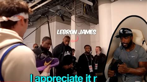 Jesser Met Lebron Again And Gave Him Shoes Youtube