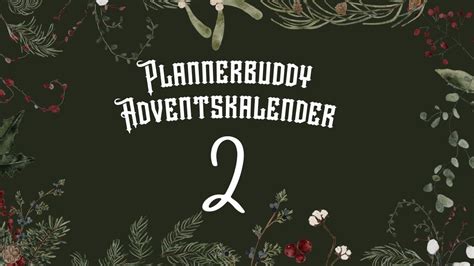 Plannerbuddy Adventskalender T Rchen R Ckblick