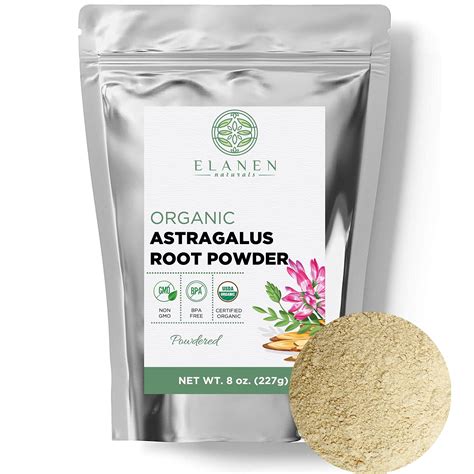 Organic Astragalus Powder 8 Oz 227g Usda Certified Organic