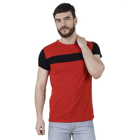 Mens Poly Cotton Plain Half Sleeves T Shirt At Rs 135 In Noida Id