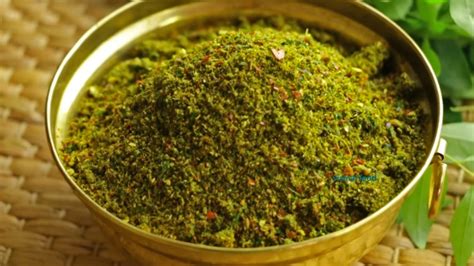 Curry Leaves Podi Recipe Vismai Food