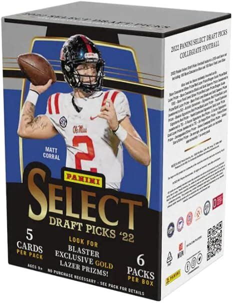 Amazon 2022 Panini Select Draft Picks Football Blaster 30